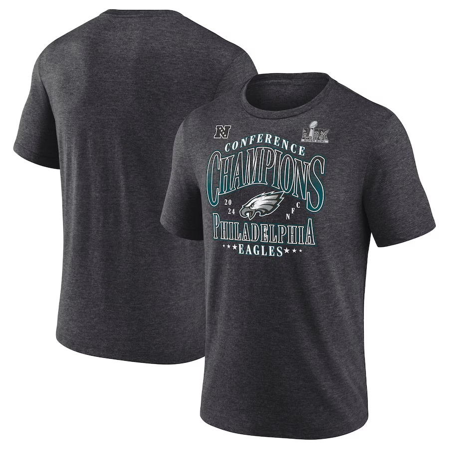 Men NFL Philadelphia Eagles grey 2025 T shirts style 5